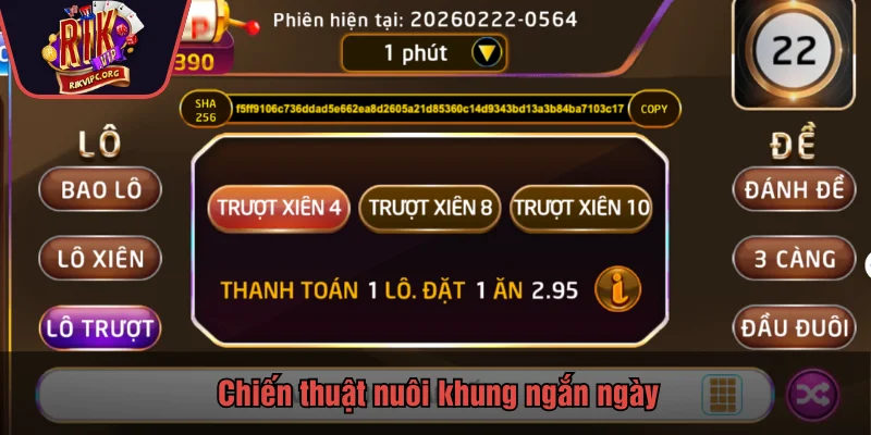 Chiến thuật nuôi khung ngắn ngày