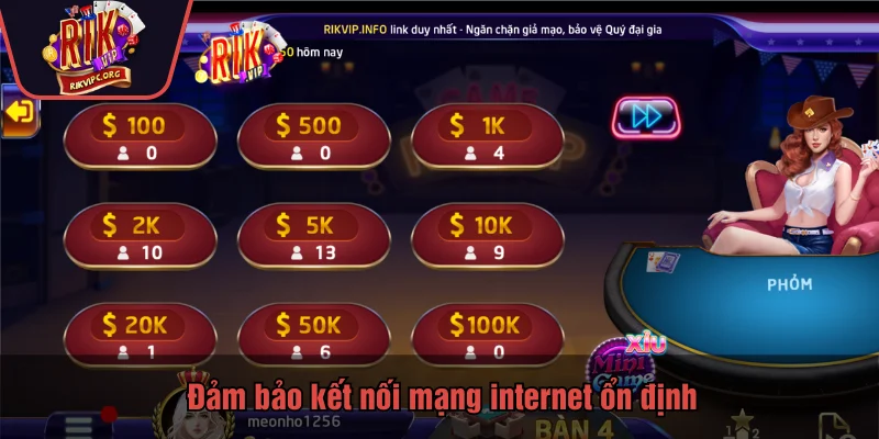 Đảm bảo kết nối mạng internet ổn định
