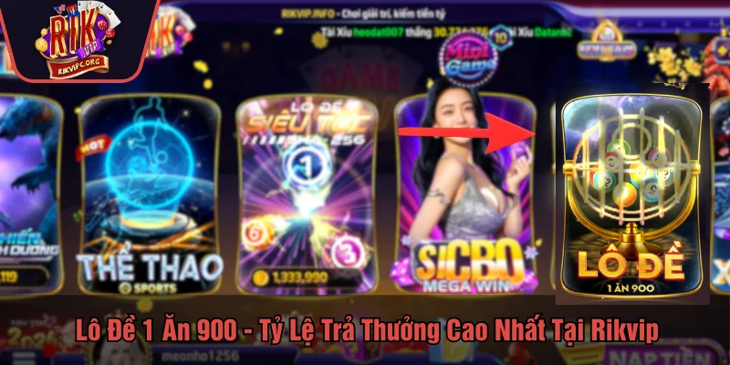 Lô đề 1 ăn 900