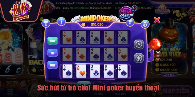Mini poker thu hút đông đảo thành viên